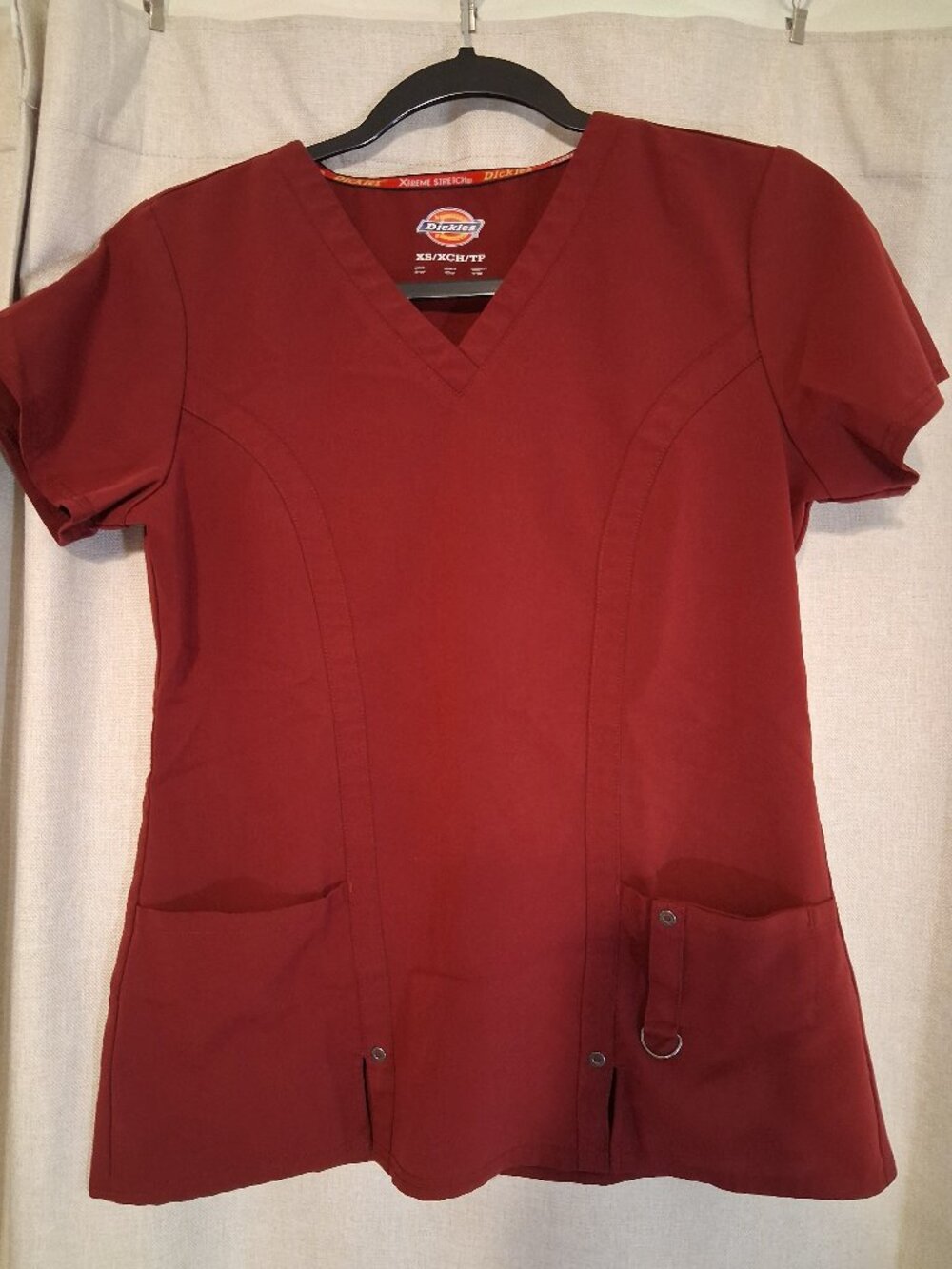 Dickies Scrub Set Wine/Burgundy Womens XS